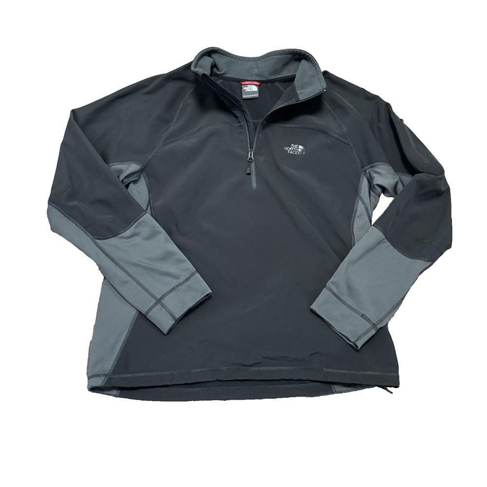 The North Face Sabretooth Half Zip Pullover Softshell Jacket Black Men's Large